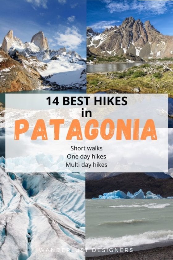 Best hikes in Patagonia | 14 of the best hikes in Patagonia in one article - short hikes below 3h long, full day hikes and multi-day treks in Patagonia, all of which offer the best views possible. | What to do in Patagonia | Patagonia hiking | hiking trails in Patagonia | El Chalten | Torres del Paine | Los Glaciares National Park | Huemul circuit | Los dientes de Navaglio | Laguna de los Tres | Perito Moreno | glacier hikes | #patagonia #hiking #trekking #argentina #chile #travel