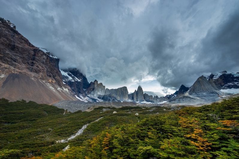 Valle Frances in Torres del Paine National Park - seen while trekking the W trek, on of the best hikes in Patagonia