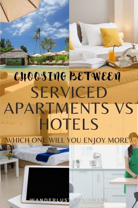 Serviced apartment or hotel - where should you stay on your vacation? | Choosing the correct accommodation for your vacation is not easy. Should you rent a house or an apartment? Stay in a hotel? Which one is better? In this article, I've compared hotels and apartments - read on to see the main differences and similarities! | #hotel #apartment #accommodation #travel #vacation