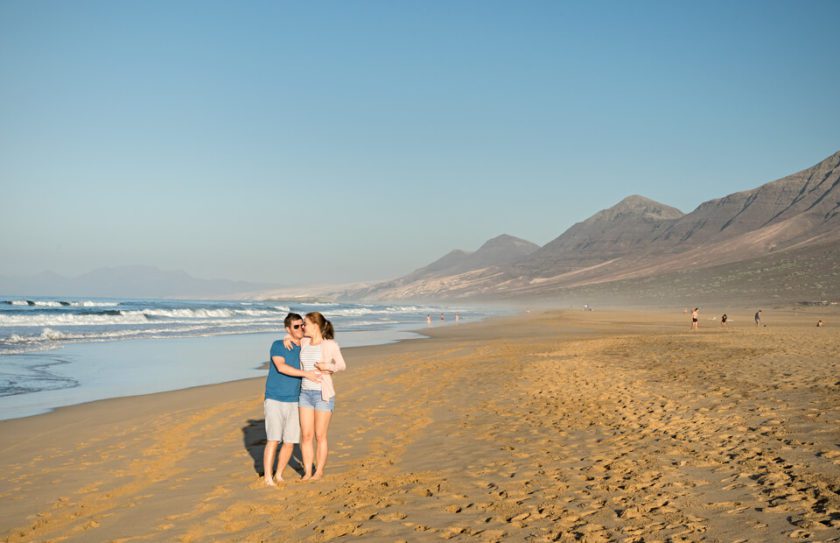 a couple on a beach