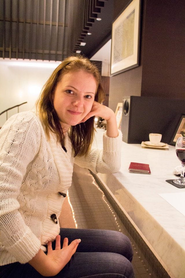 a woman enjoying a footbath in a ryokan in gora, hakone