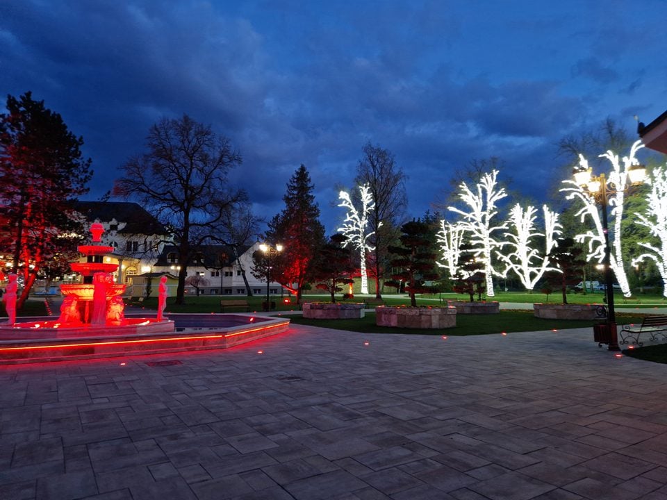 park near a spa hotel