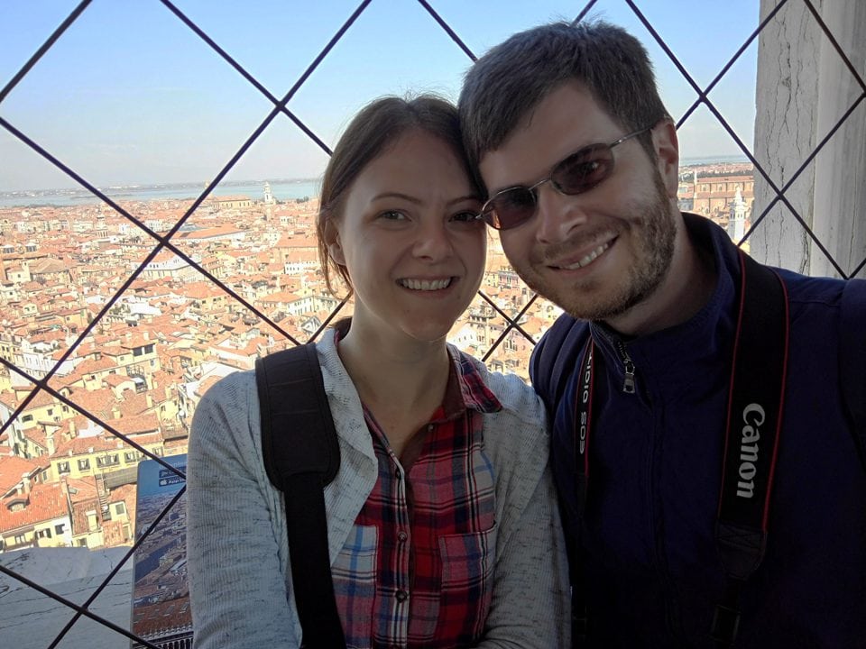 on top of the San Marco's tower in Venice, Italy