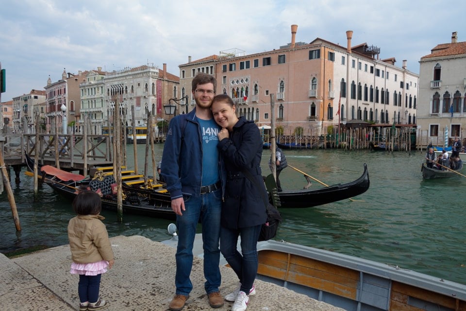 toddler in venice