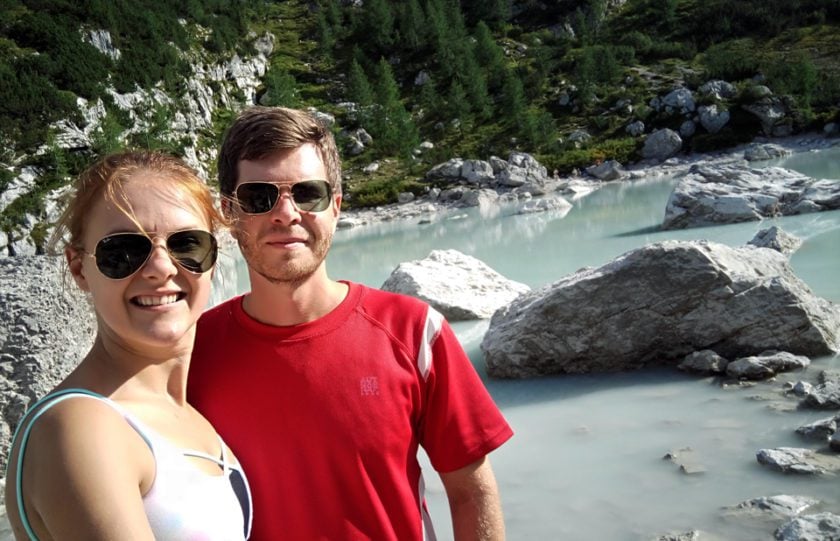 hiking in lago sorapis