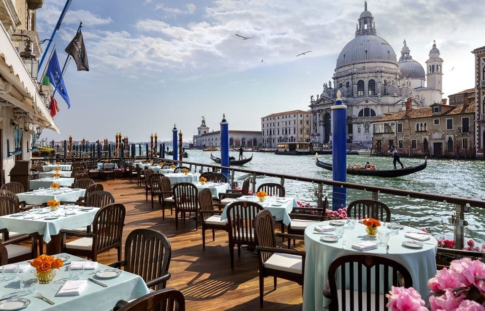 view from the terrace of the Gritti palace, a Luxury collection hotel - marriott international