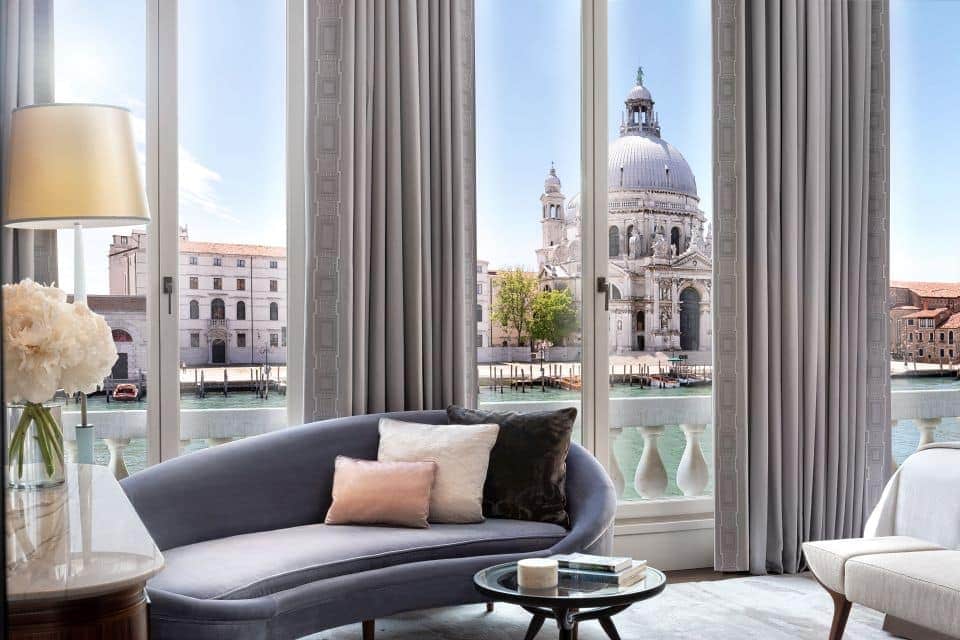 view from the marriott international St. Regis Hotel Venice Luxury Grand Canal View Room in San Marco Venice Italy