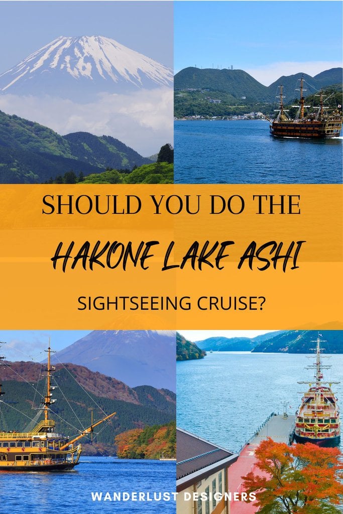 Lake Ashi Cruise Japan | Looking for info on Lake Ashi Sightseeing cruise? Check all you need to know about Lake Ashi pirate ships! | Lake Ashi Hakone | Lake Ashinoko | Lake Ashi in Hakone hills in early autumn